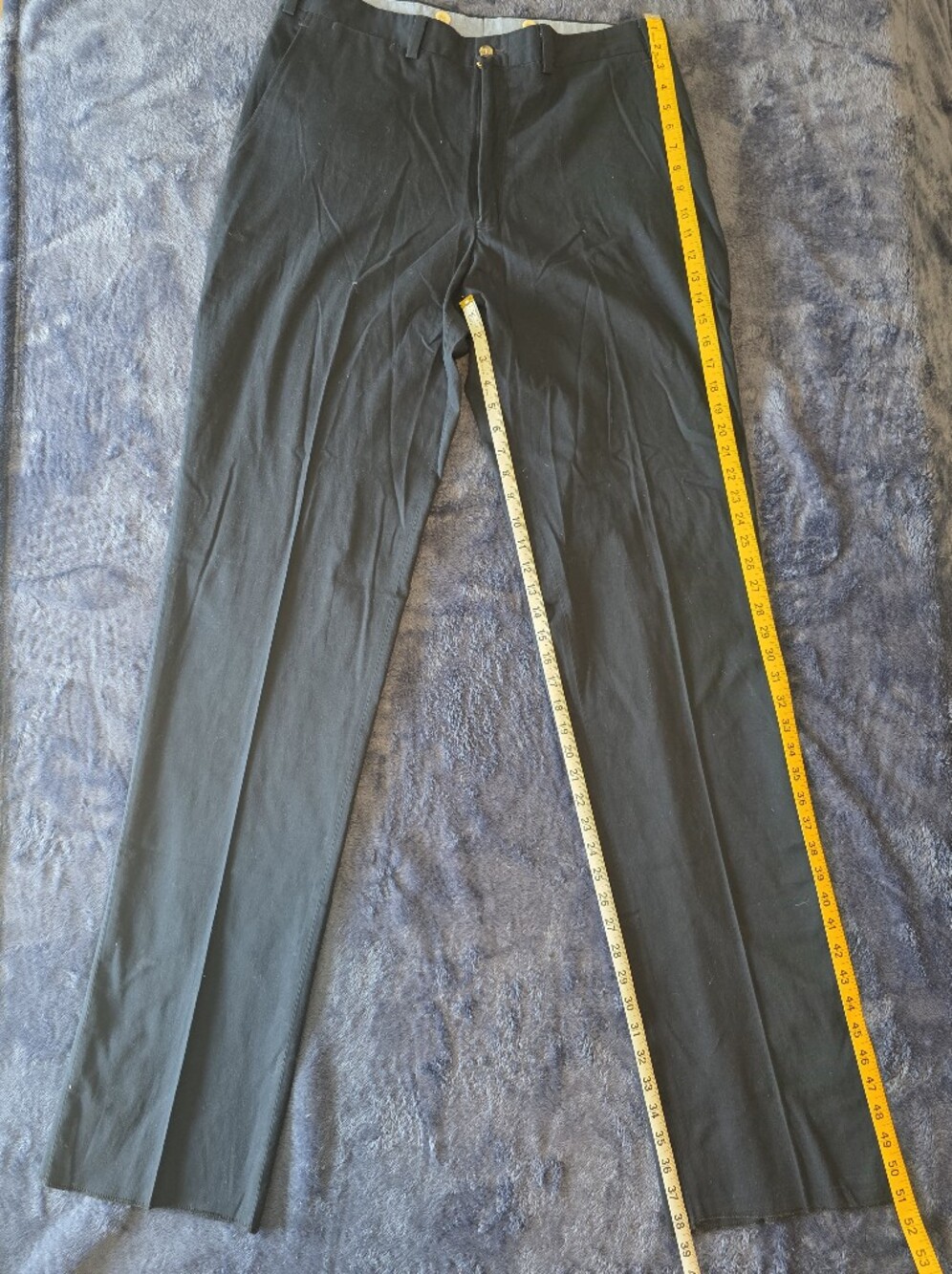 Men's Navy Dress Pants - Classic Straight Fit
